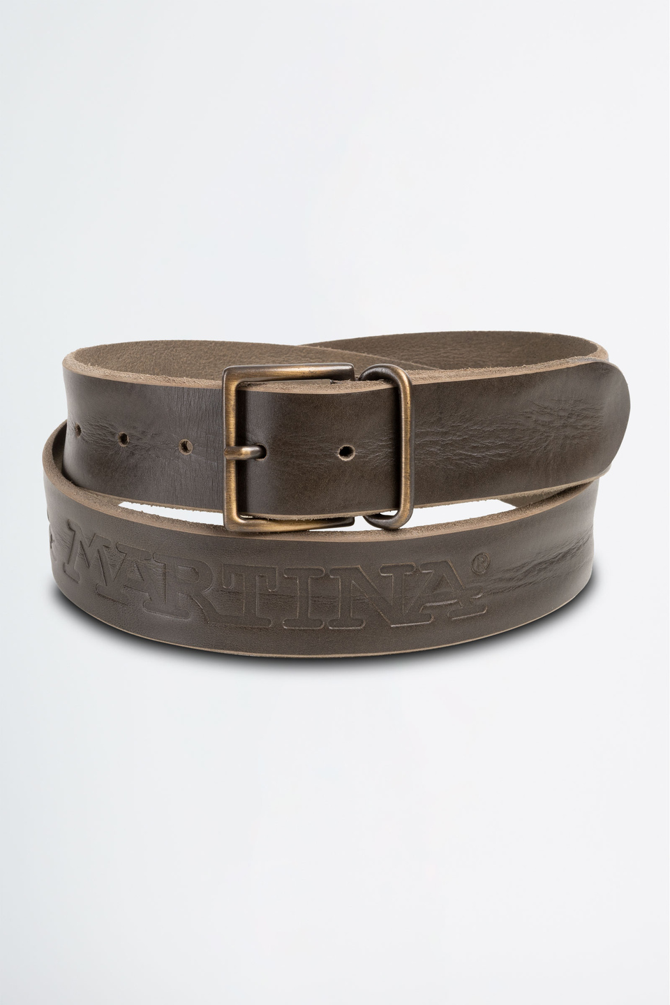 Belt in leather with buckle | La Martina - Official Online Shop
