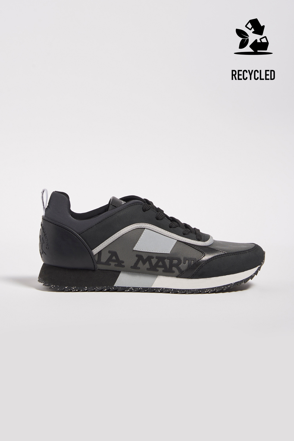 Zweifarbige vegane Sneaker aus Nubuk | La Martina - Official Online Shop