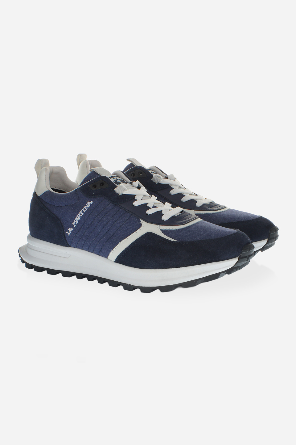 Fabric and suede trainers | La Martina - Official Online Shop