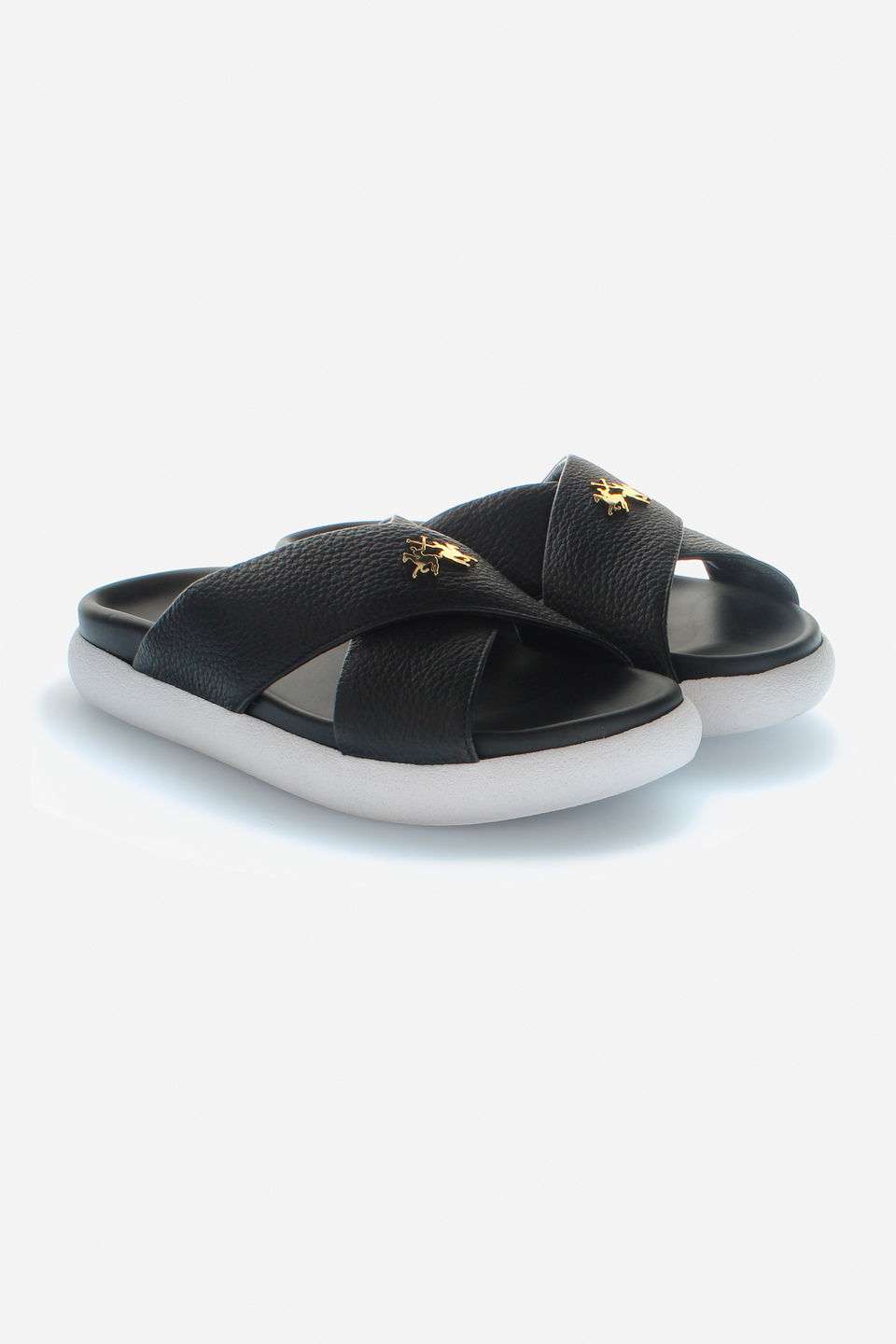 Sandale en cuir | La Martina - Official Online Shop