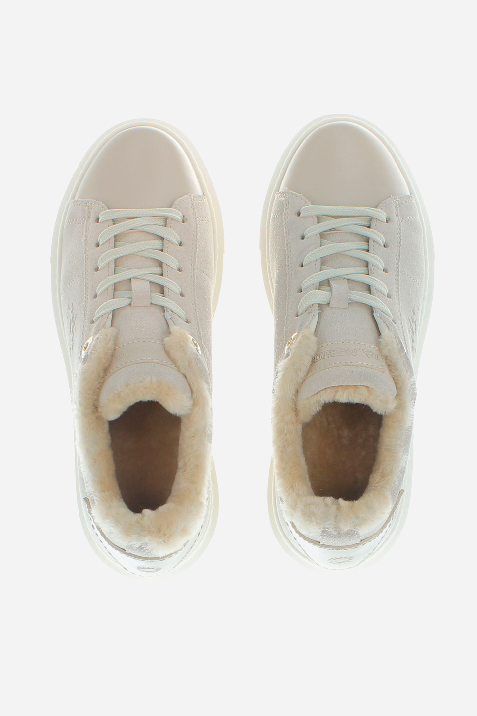 Women’s cupsole trainers in suede | La Martina - Official Online Shop