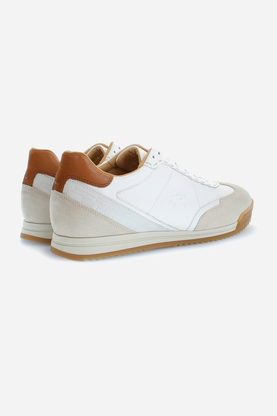 Classic men's trainers in leather | La Martina - Official Online Shop