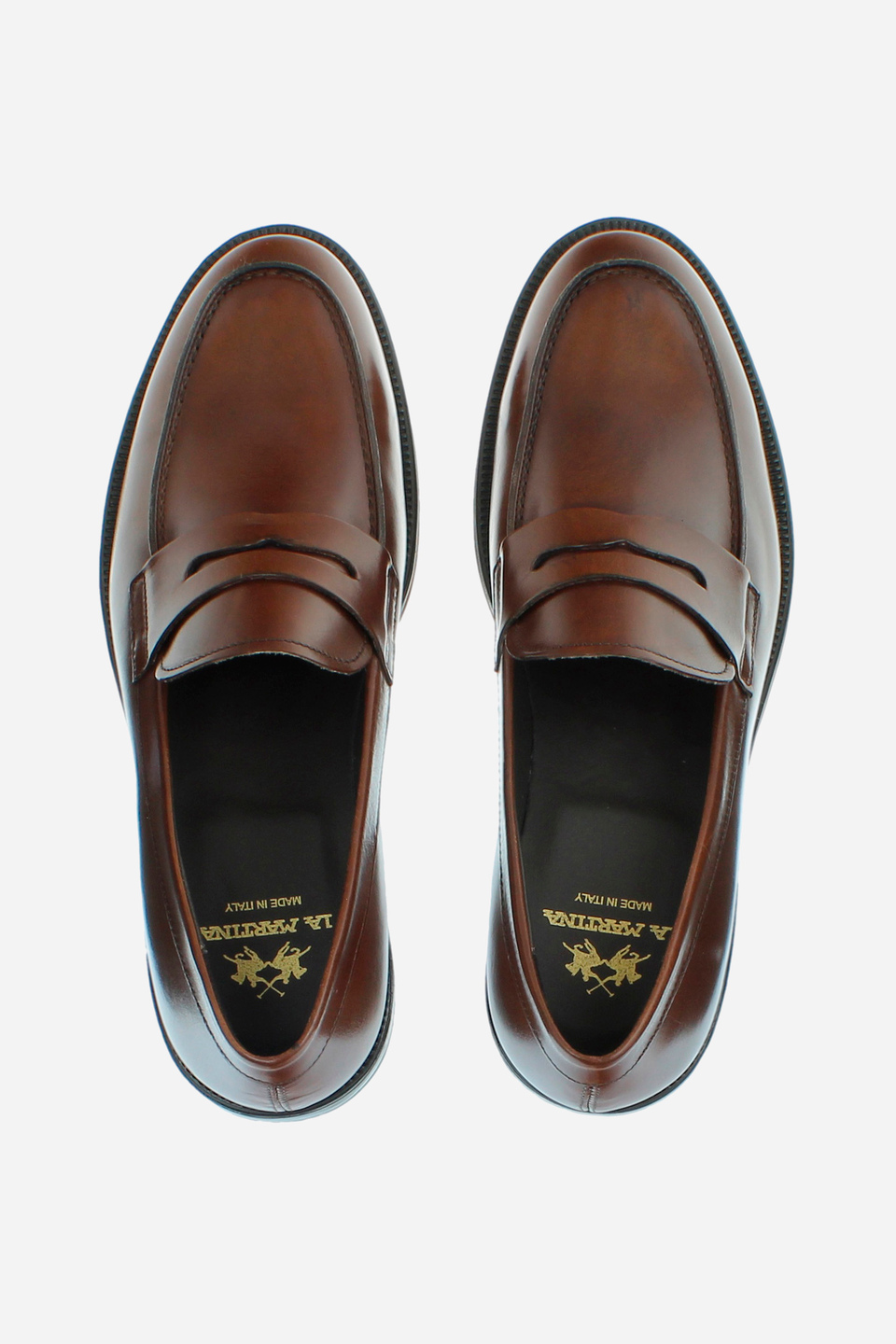 Men's college loafers in leather | La Martina - Official Online Shop