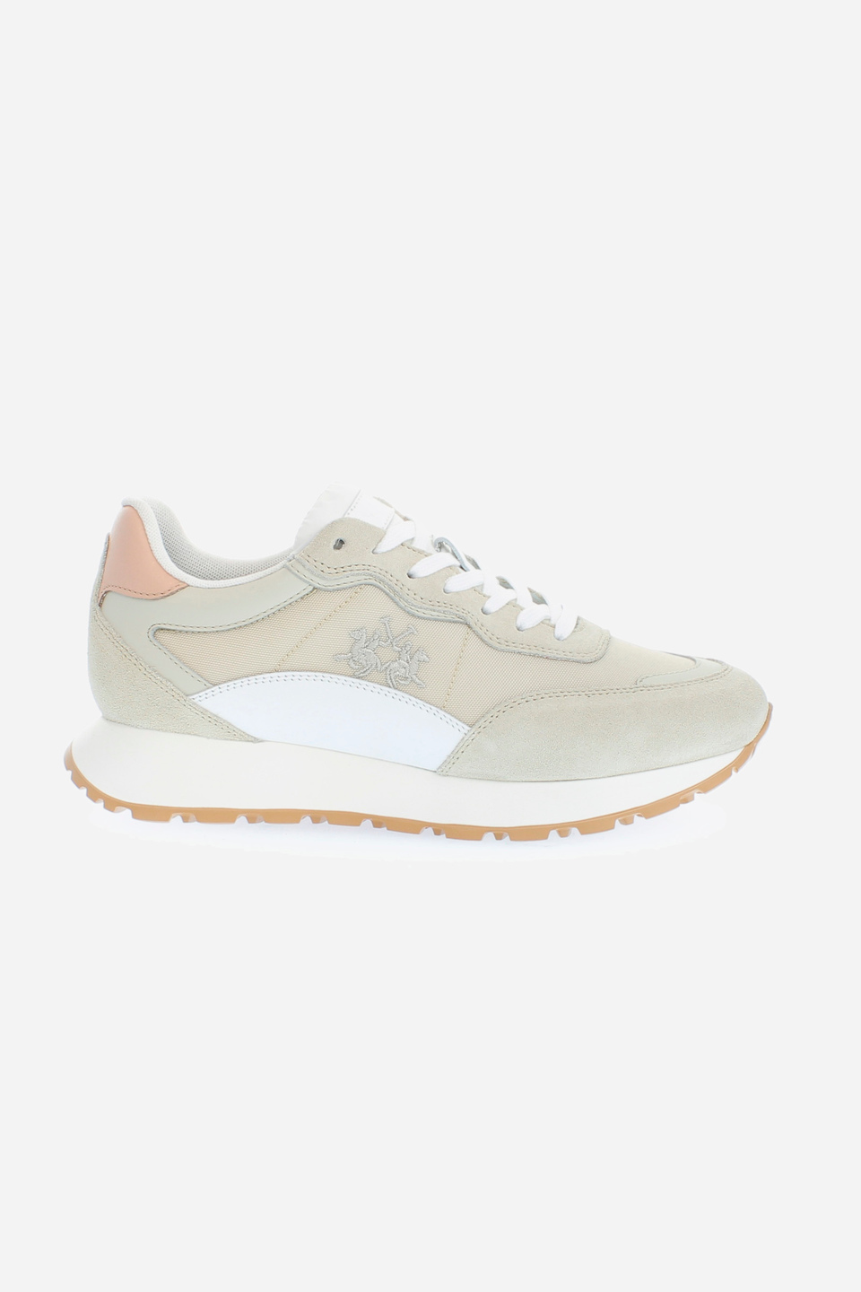 Women's leather trainers with inserts | La Martina - Official Online Shop