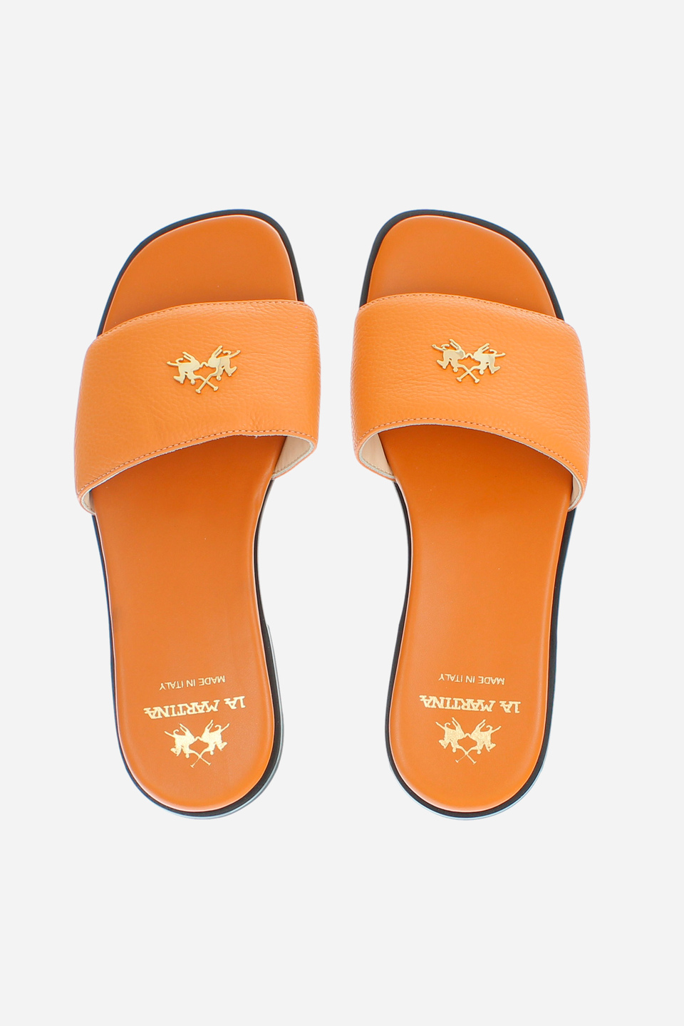 Damen-Sandale aus Leder | La Martina - Official Online Shop