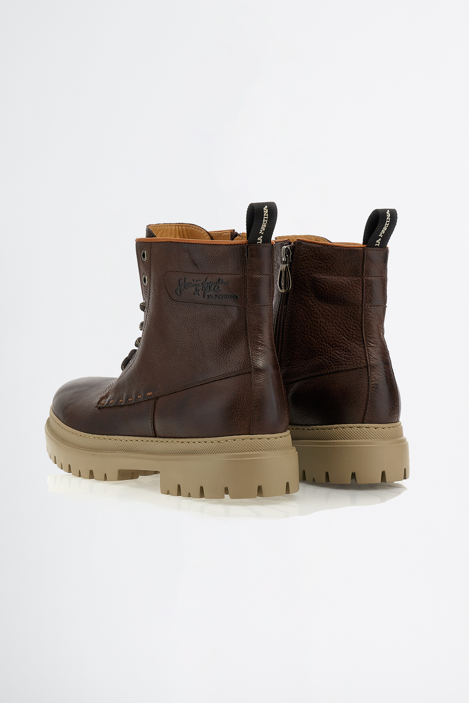 Mountain ankle boot in leather | La Martina - Official Online Shop