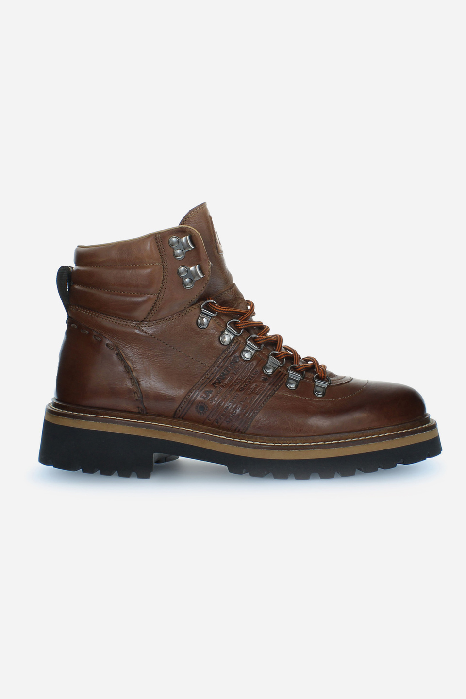 Men's urban style ankle boot in leather | La Martina - Official Online Shop