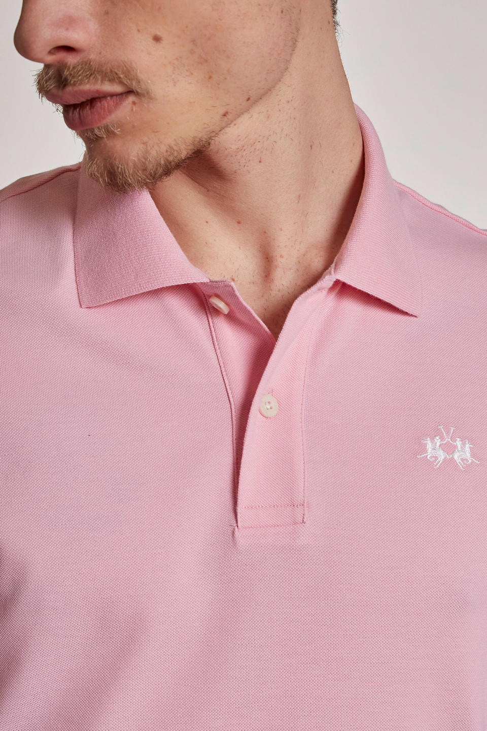Kurzarm-Poloshirt mit geradem Schnitt für Herren - Tex | La Martina - Official Online Shop