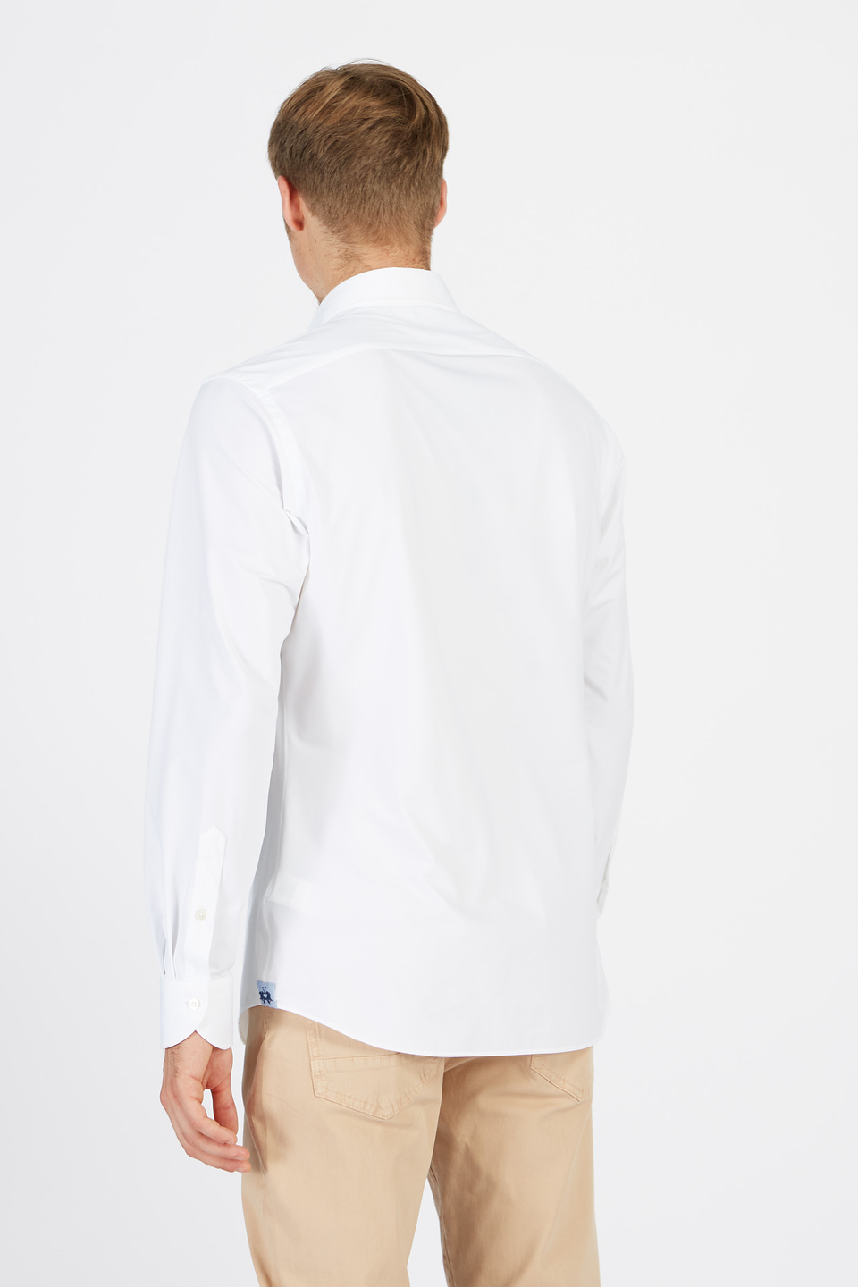 Camicia uomo in tessuto sintetico maniche lunghe custom fit - Sindinio | La Martina - Official Online Shop
