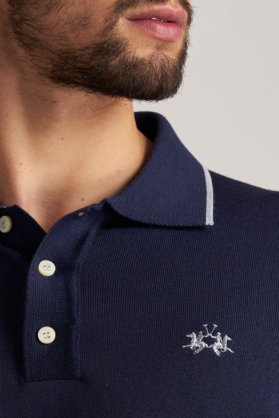 Poloshirt aus 100 % Wolle im Regular Fit | La Martina - Official Online Shop