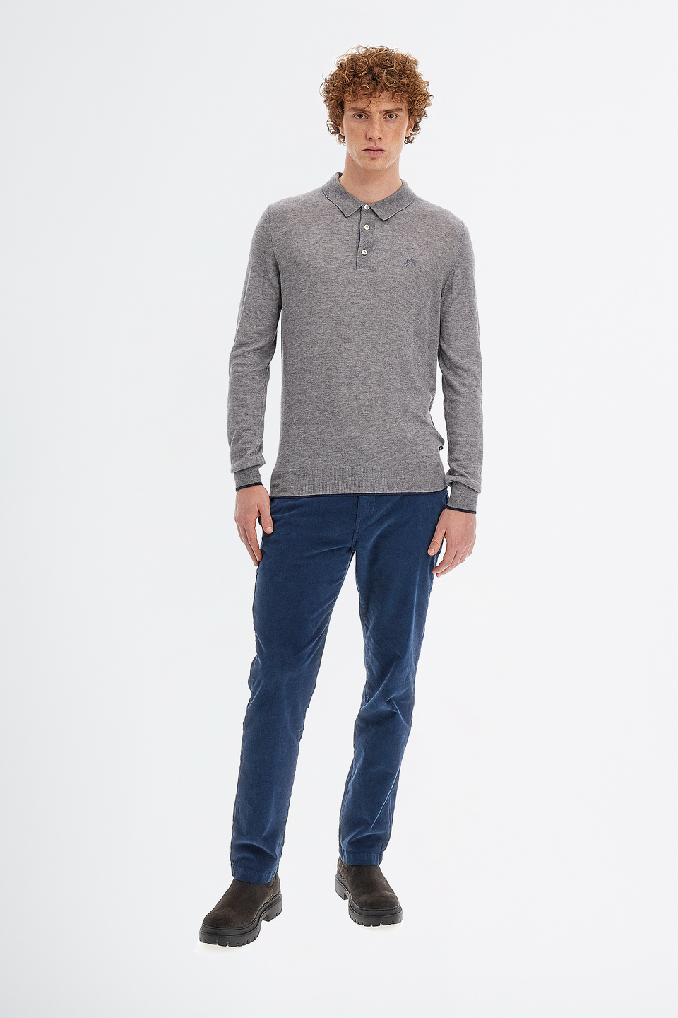 Men’s Blue Ribbon sweater in regular fit cashmere blend | La Martina - Official Online Shop