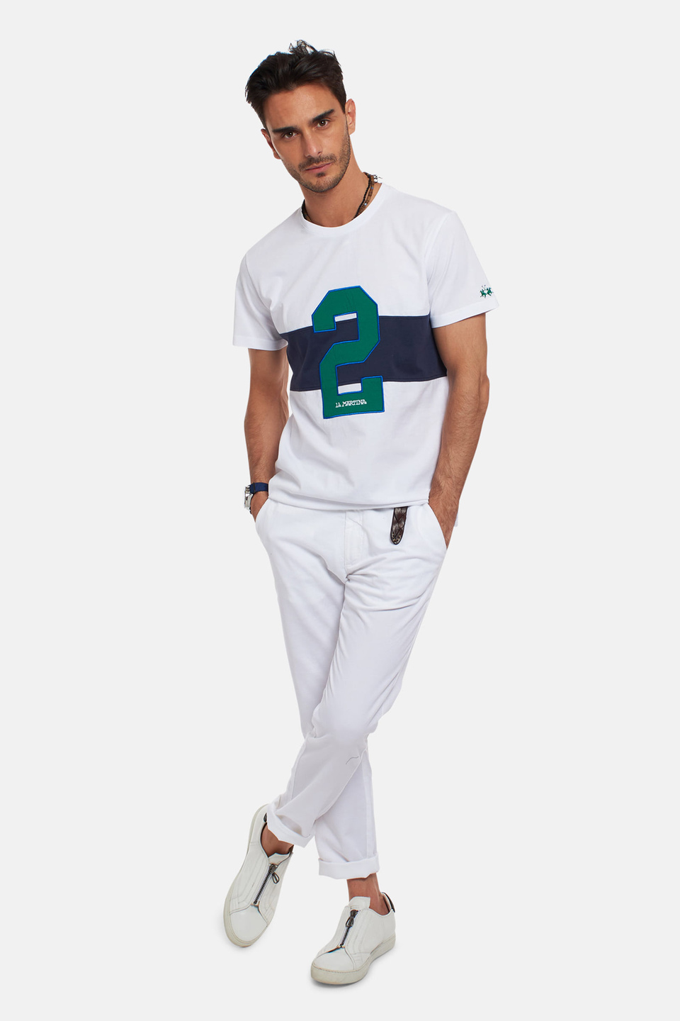 T-shirt in cotone 100% regular fit | La Martina - Official Online Shop