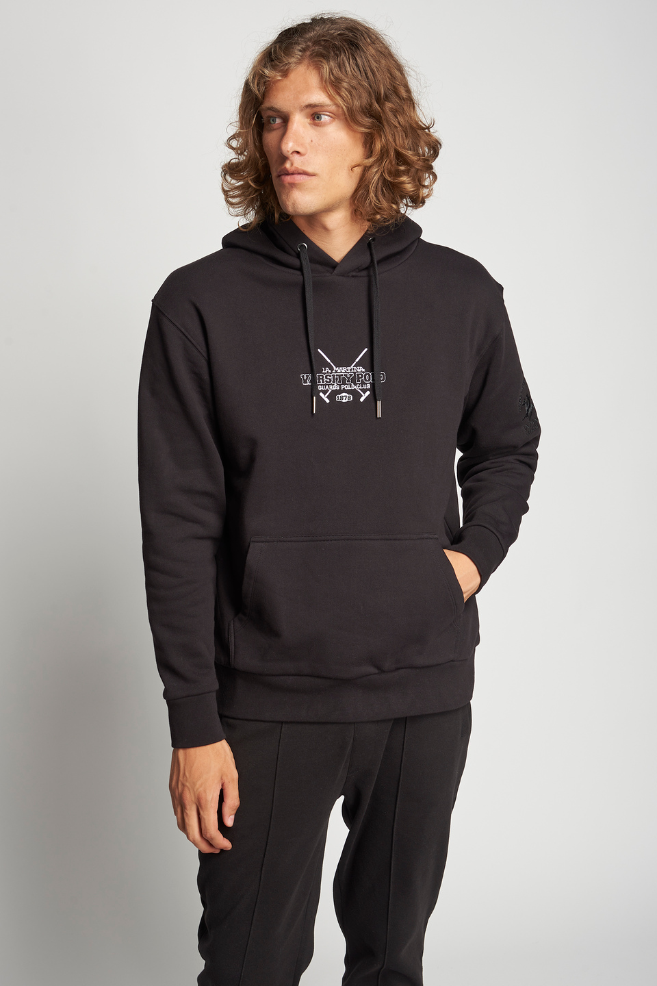 Sweatshirt aus Baumwollmix mit Kapuze | La Martina - Official Online Shop