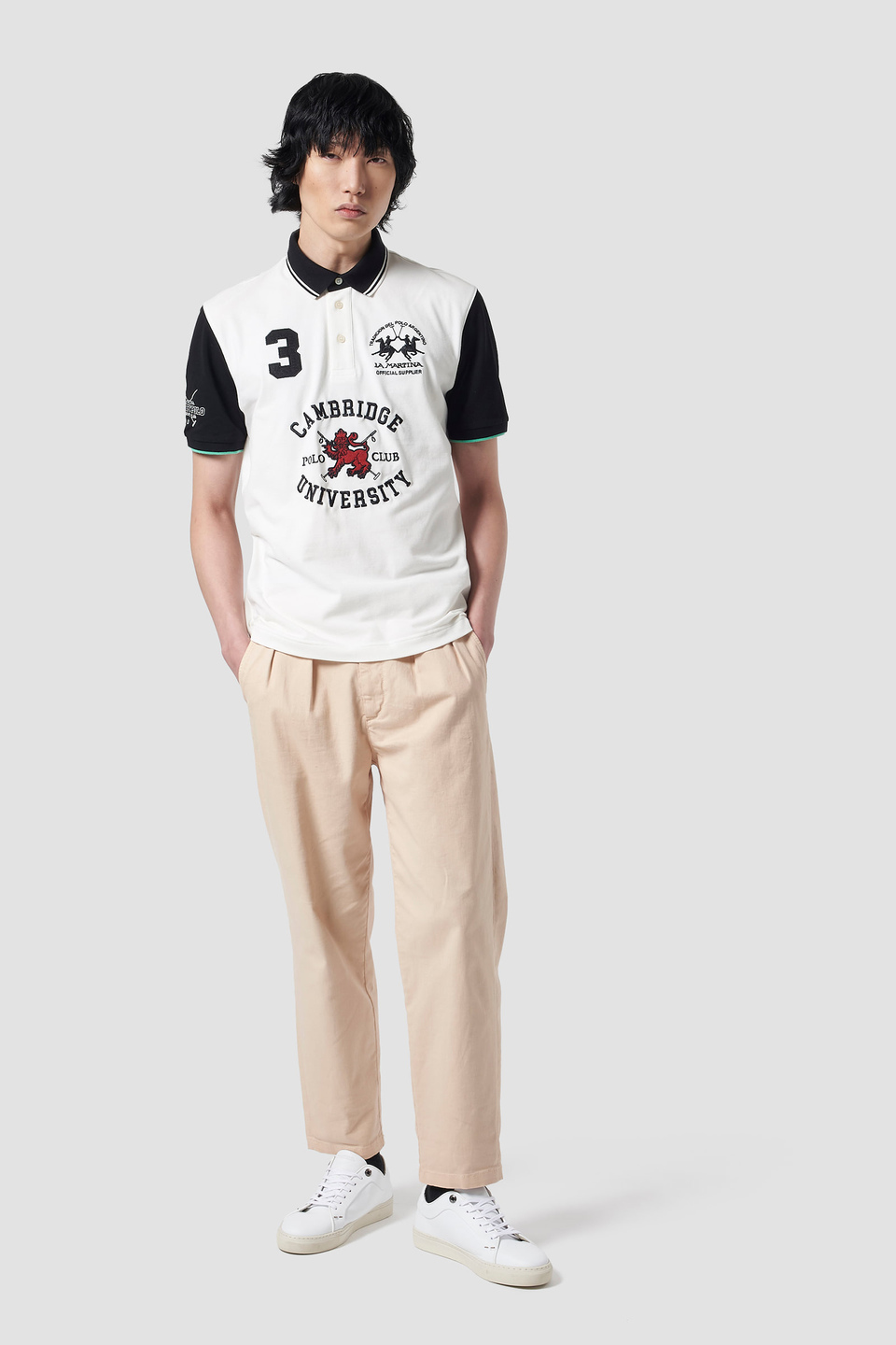 Classic stretch cotton polo shirt | La Martina - Official Online Shop