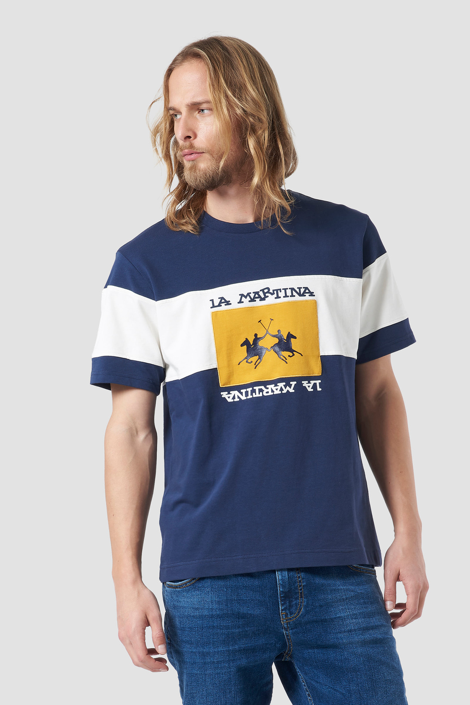 Printed cotton T-shirt | La Martina - Official Online Shop