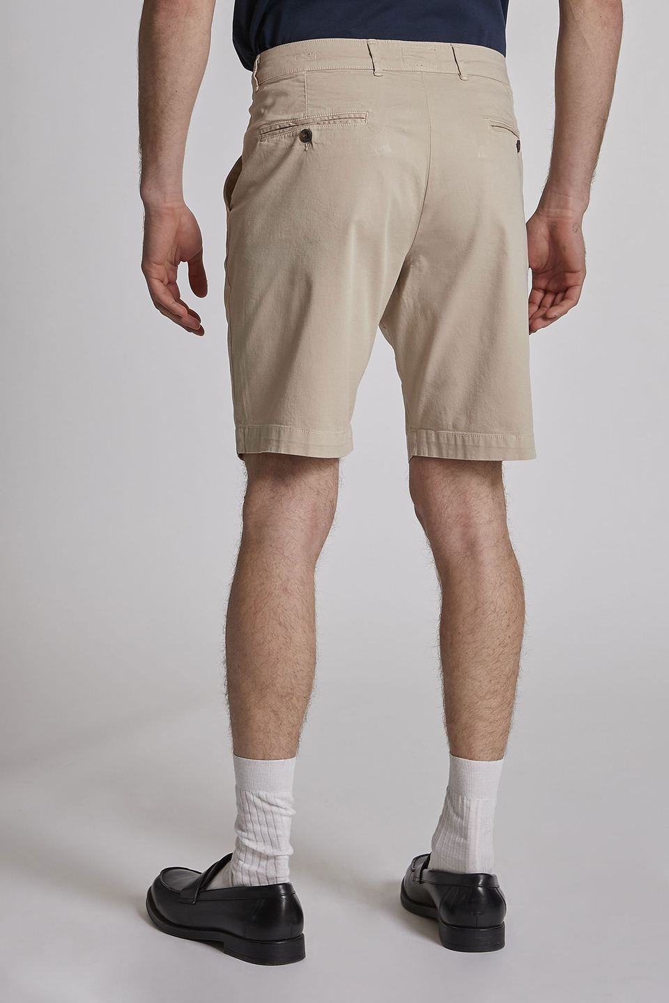 Men's slim-fit cotton Bermuda shorts | La Martina - Official Online Shop