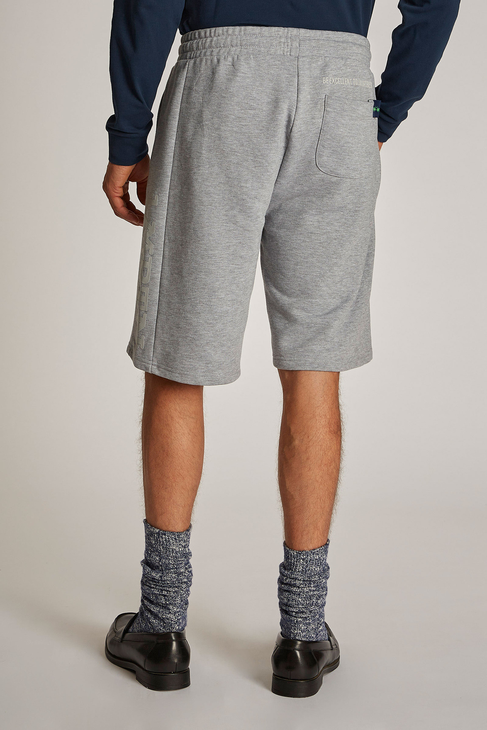 Men's oversized Bermuda shorts in stretch cotton-blend fabric | La Martina - Official Online Shop