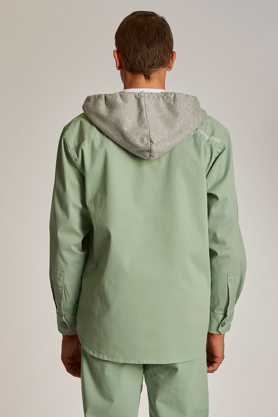 Giacca da uomo in cotone 100% con cappuccio modello over | La Martina - Official Online Shop