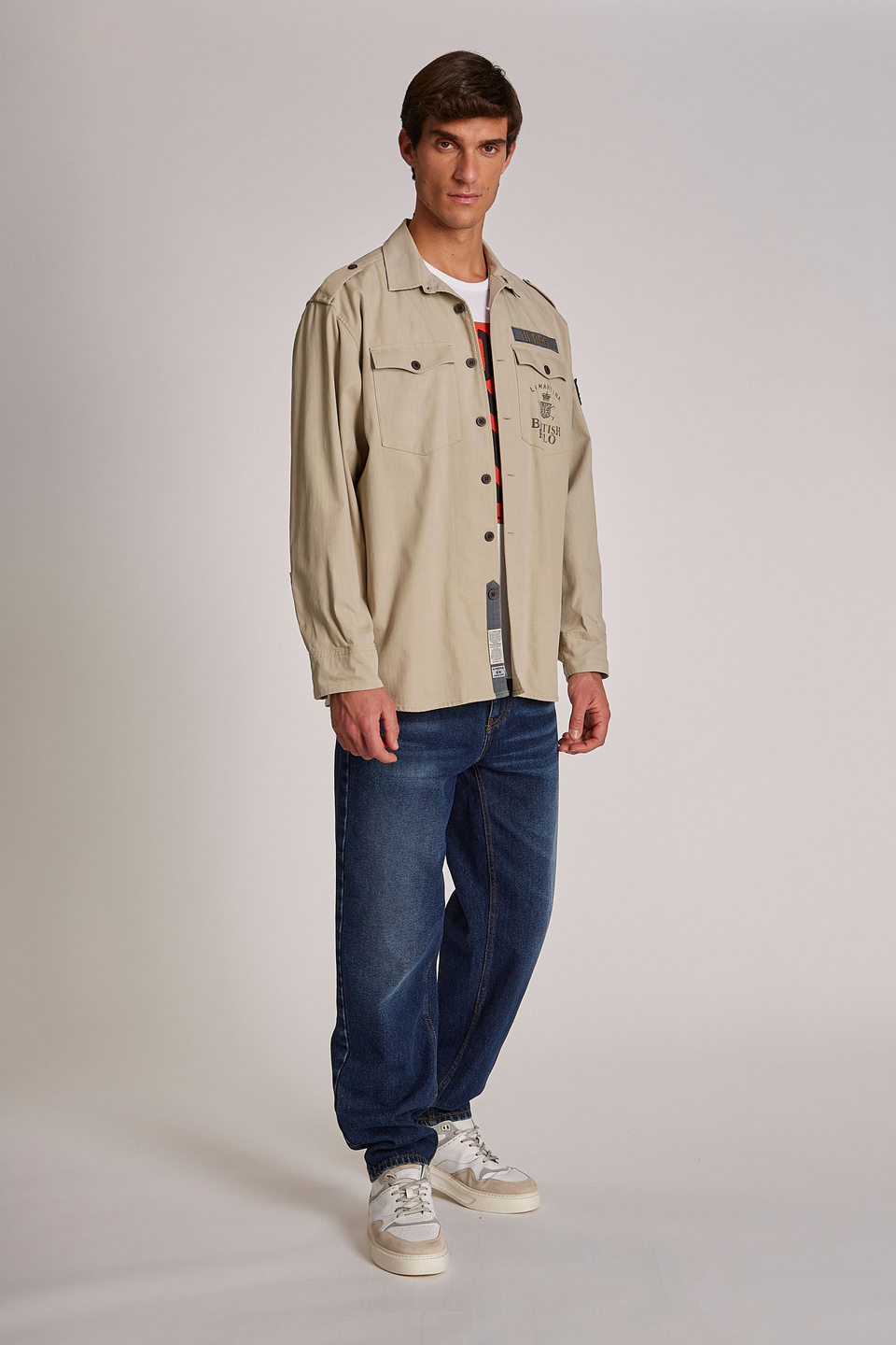 Men's long-sleeved regular-fit shirt | La Martina - Official Online Shop