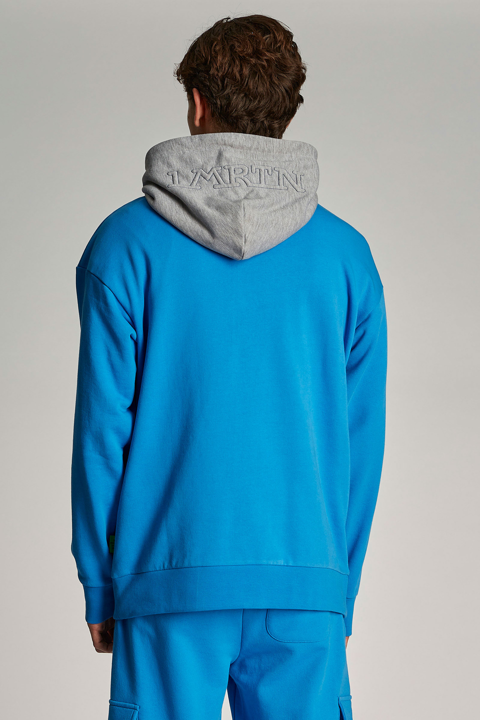 Sweat-shirt homme 100% coton, avec capuche contrastante et coupe oversize | La Martina - Official Online Shop