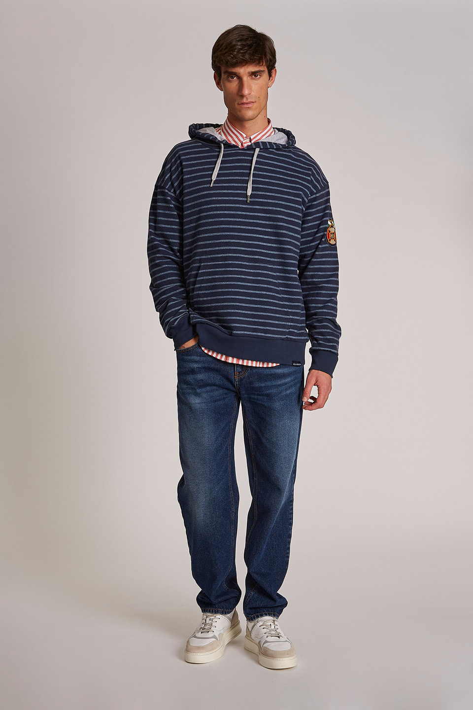 Sweat-shirt à capuche homme en coton coupe confort | La Martina - Official Online Shop