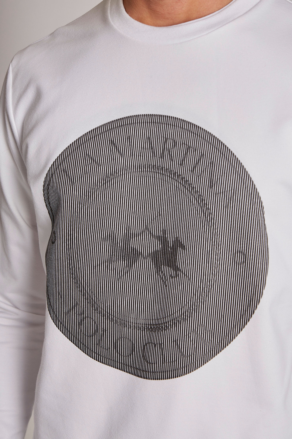 Sweat-shirt ras de cou homme en coton mélangé coupe classique | La Martina - Official Online Shop