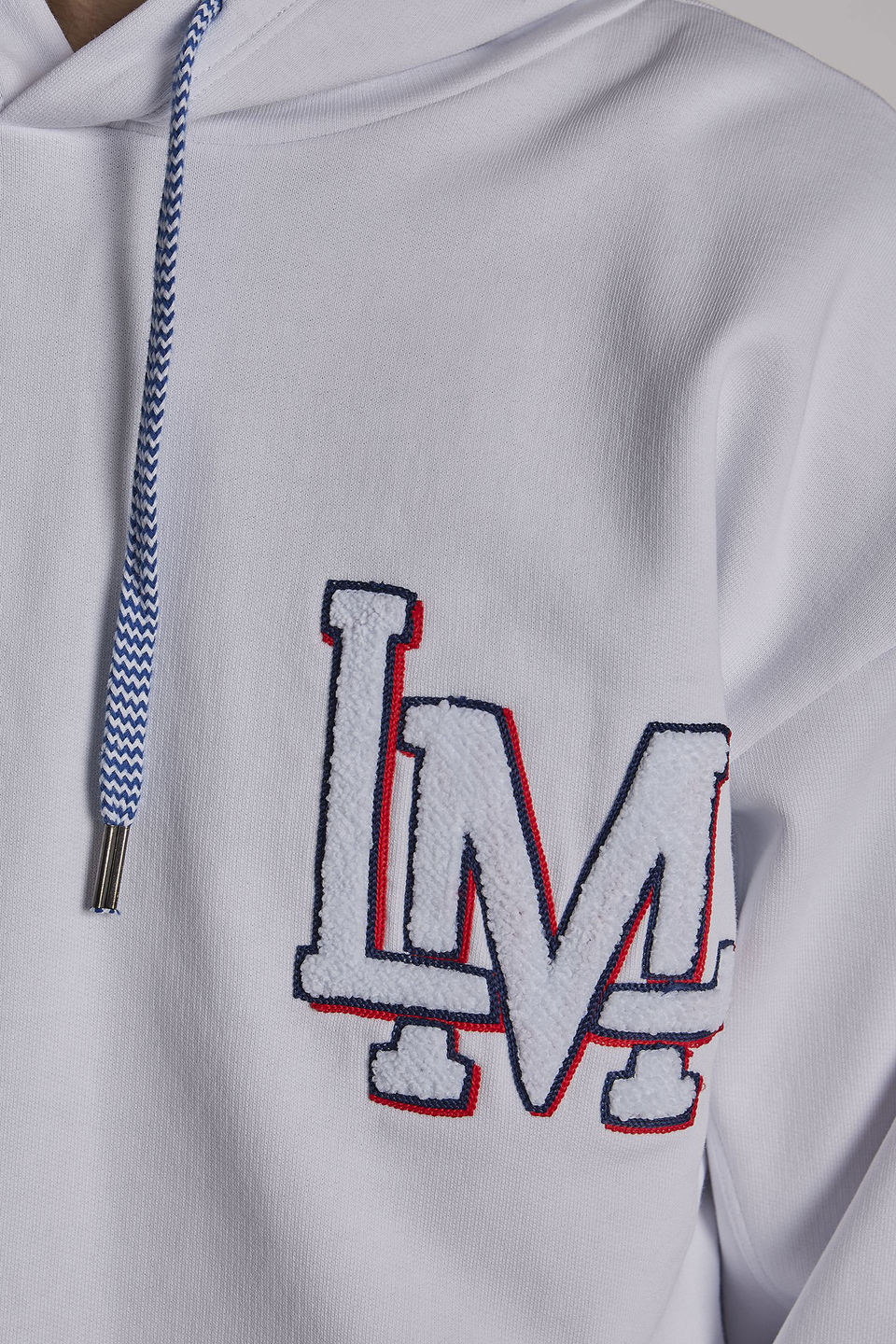 Sweat-shirt à capuche homme en coton mélangé coupe confort | La Martina - Official Online Shop