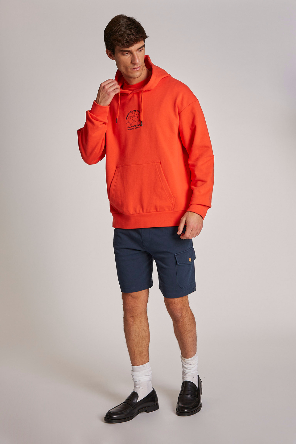 Men's comfort-fit 100% cotton hoodie | La Martina - Official Online Shop