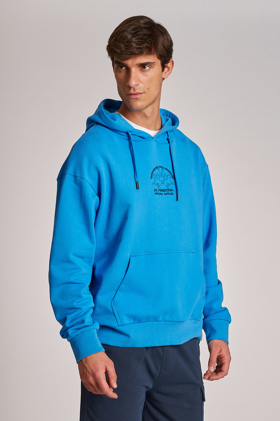 Men's comfort-fit 100% cotton hoodie | La Martina - Official Online Shop