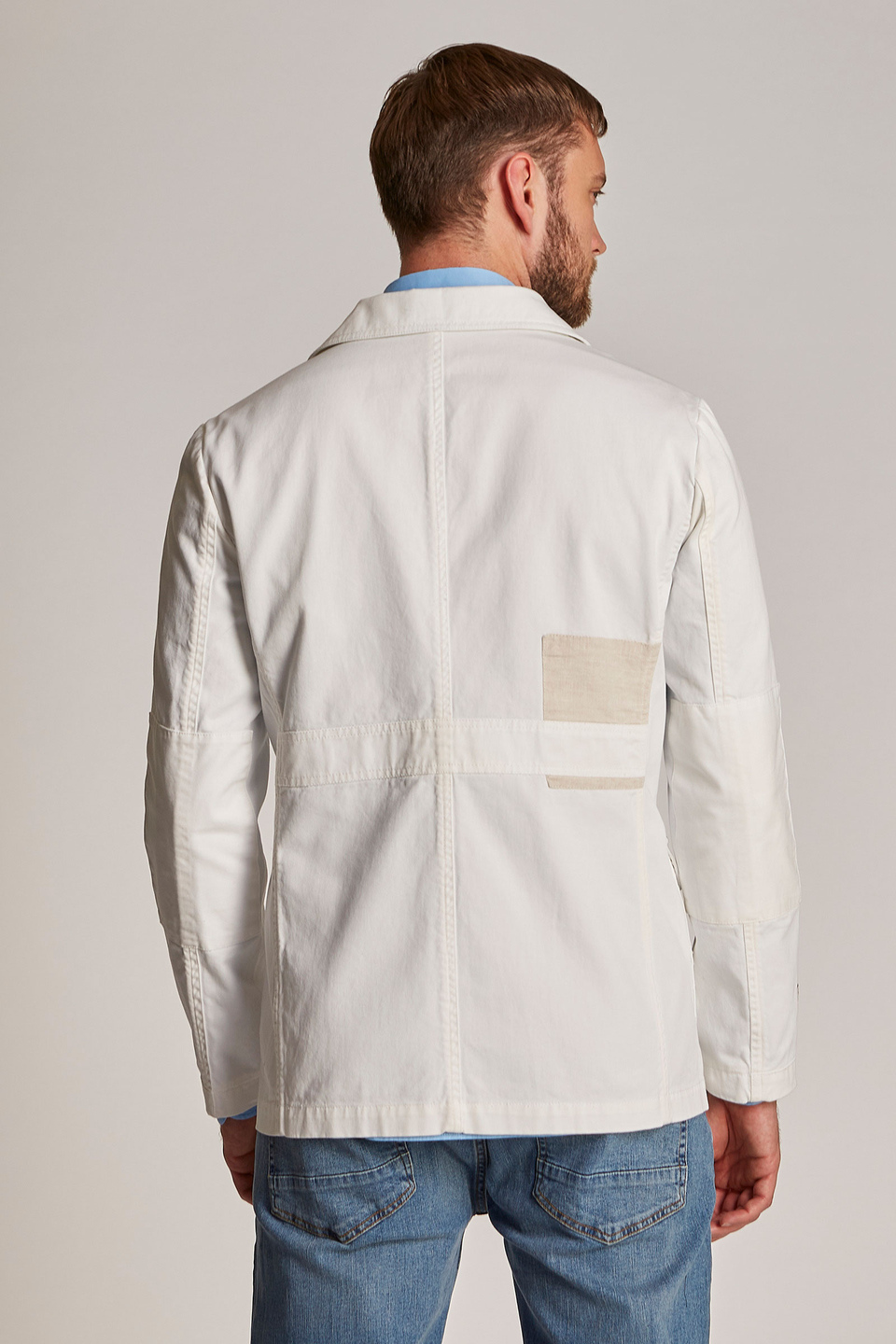 Men's regular-fit 100% cotton Saharan jacket | La Martina - Official Online Shop