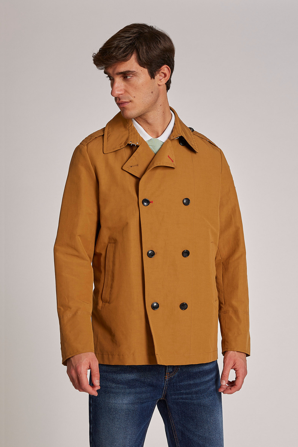 Men's long-sleeved regular-fit double-breasted jacket | La Martina - Official Online Shop