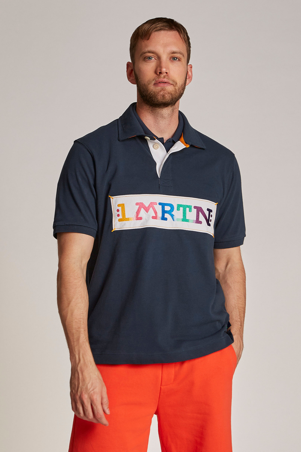 Men's oversized short-sleeved polo shirt | La Martina - Official Online Shop
