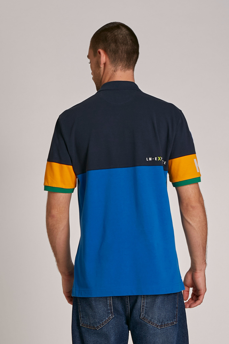 Men's oversized short-sleeved 100% cotton polo shirt | La Martina - Official Online Shop
