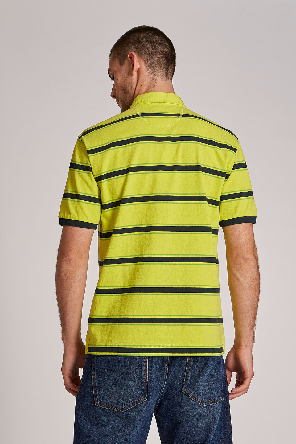 Herren-Poloshirt mit kurzem Arm aus 100 % Baumwolle, oversized Modell | La Martina - Official Online Shop