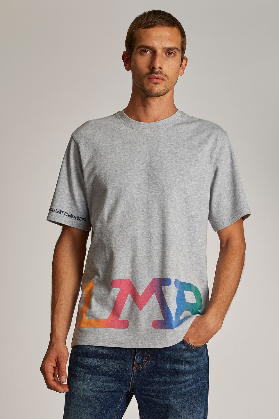 T-shirt da uomo a maniche corte modello over | La Martina - Official Online Shop