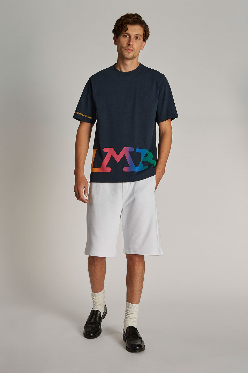 T-shirt da uomo a maniche corte modello over | La Martina - Official Online Shop