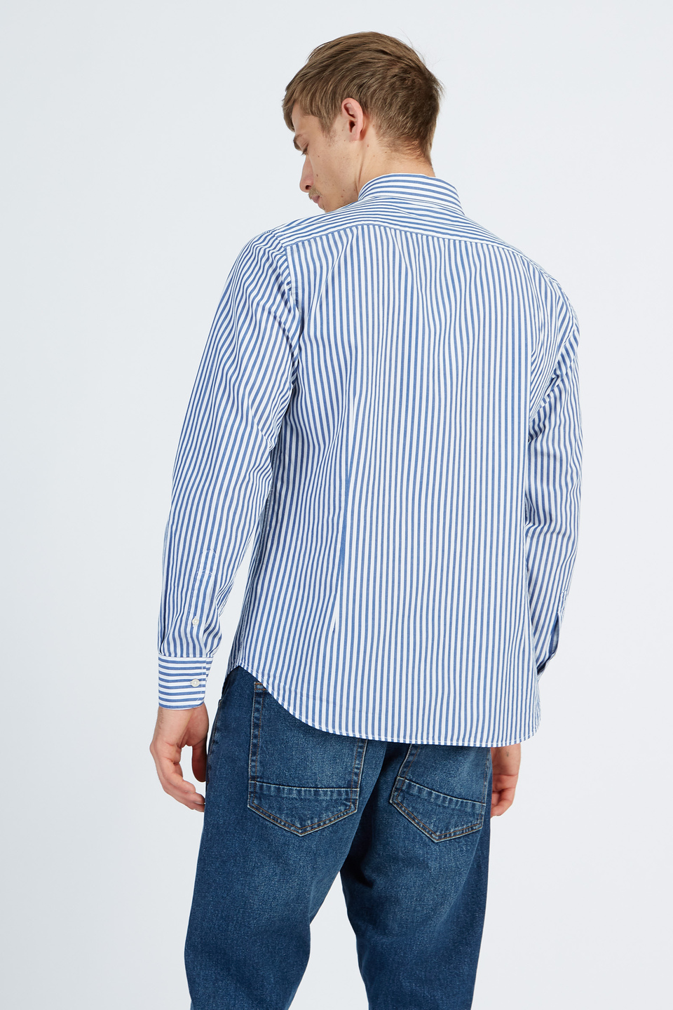 Herren-Langarmshirt aus 100% Baumwolle | La Martina - Official Online Shop