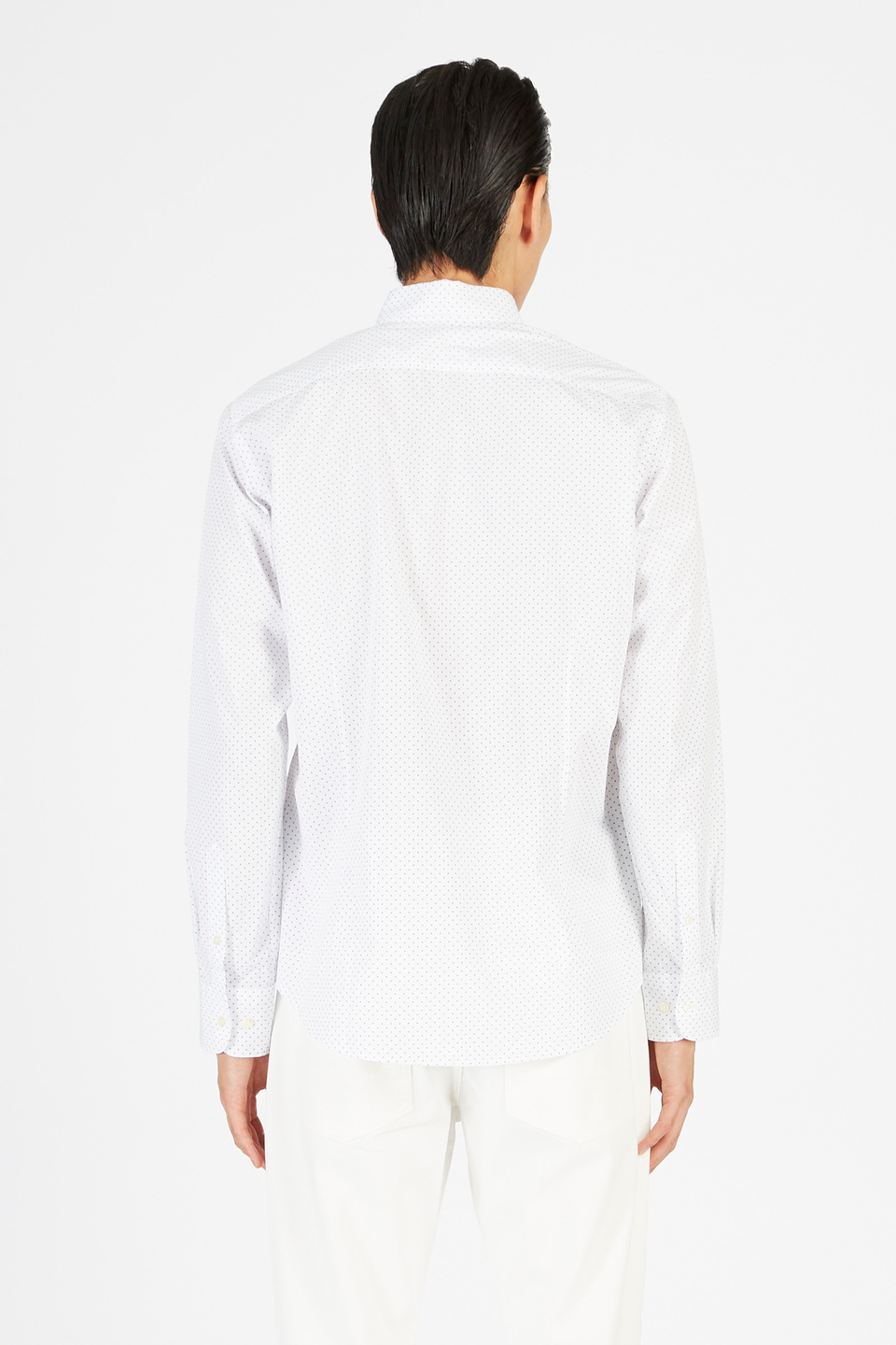 Camicia da uomo a maniche lunghe in cotone 100% regular fit | La Martina - Official Online Shop