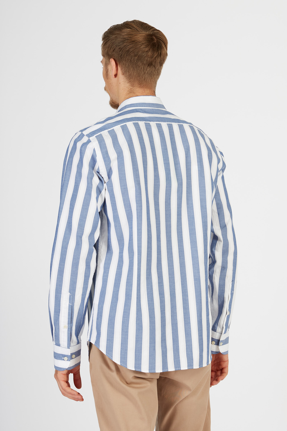 Herren Essential Hemd mit langen Ärmeln in Regular Fit Baumwolle | La Martina - Official Online Shop
