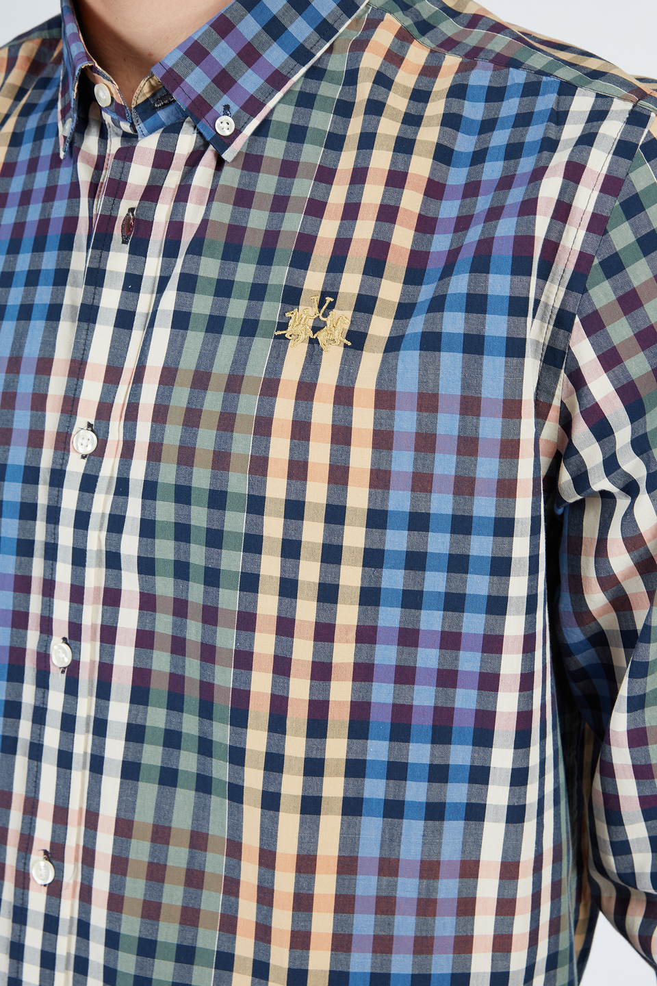Herren-Langarmshirt aus 100% Baumwolle | La Martina - Official Online Shop