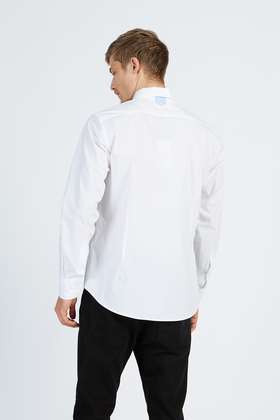 Men’s Inmortales regular fit stretch poplin cotton long sleeve shirt | La Martina - Official Online Shop