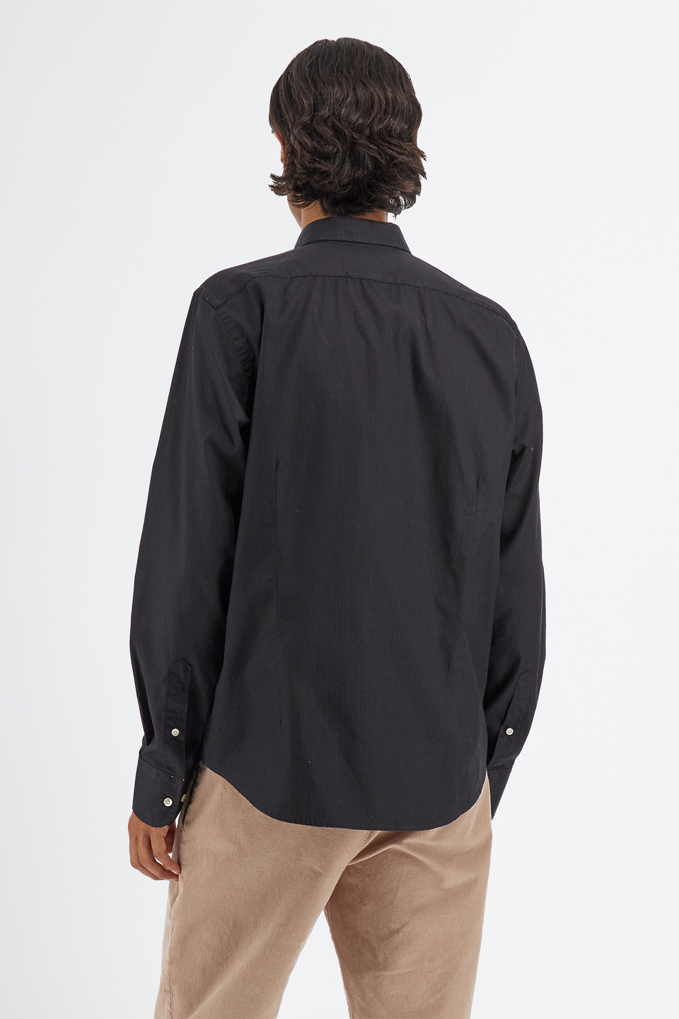 Men’s Guards regular fit cotton long sleeves shirt | La Martina - Official Online Shop
