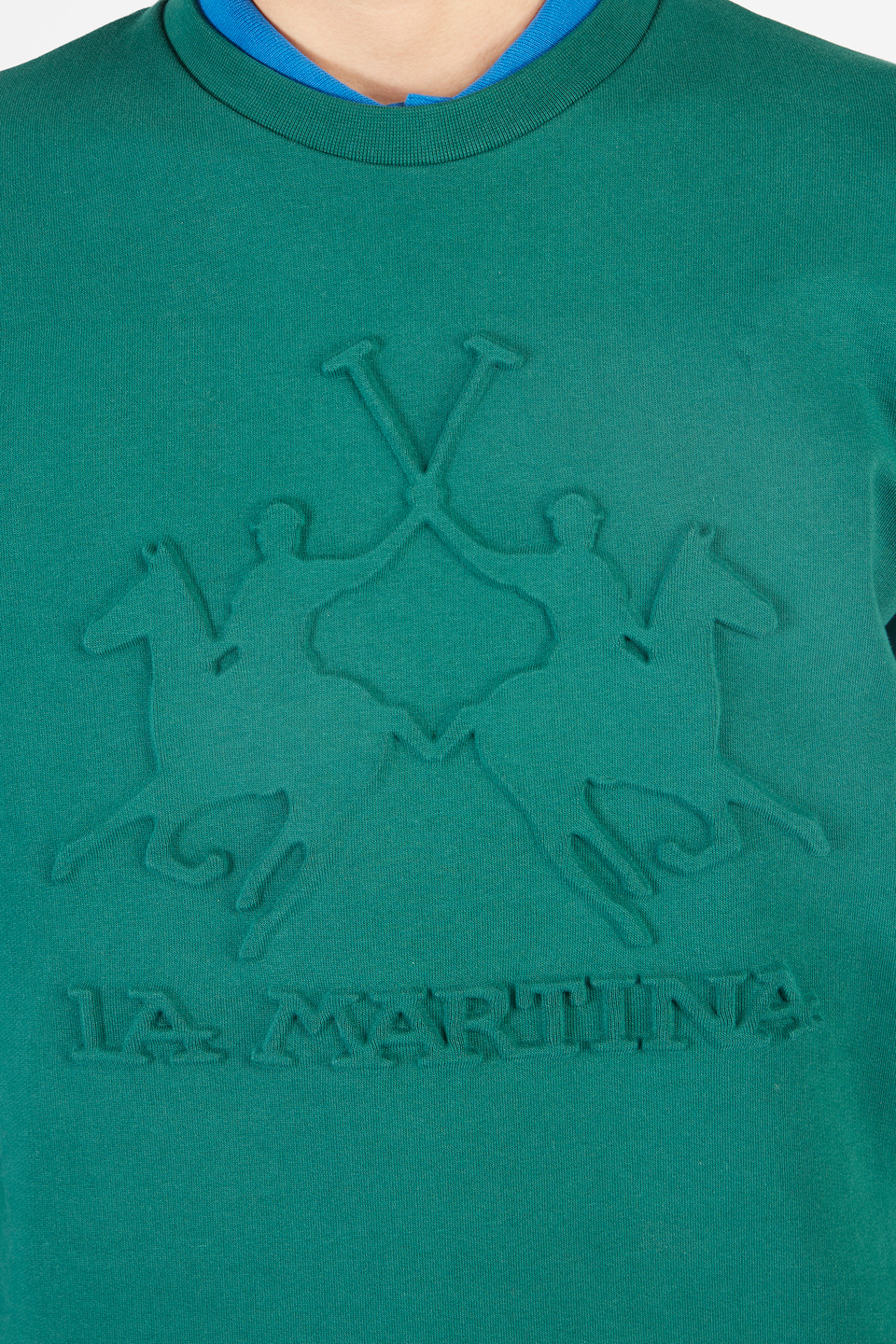 Sweat-shirt à manches longues en coton 100 % régulier pour homme | La Martina - Official Online Shop