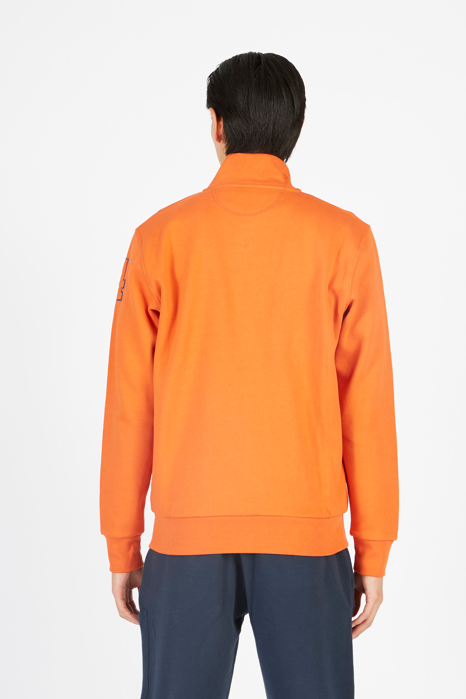 Sweat-shirt homme en mélange de coton coupe classique | La Martina - Official Online Shop