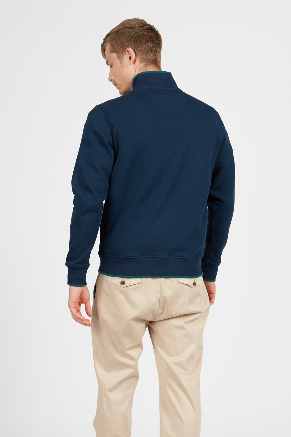 Sweat-shirt homme en 100 % coton coupe droite | La Martina - Official Online Shop
