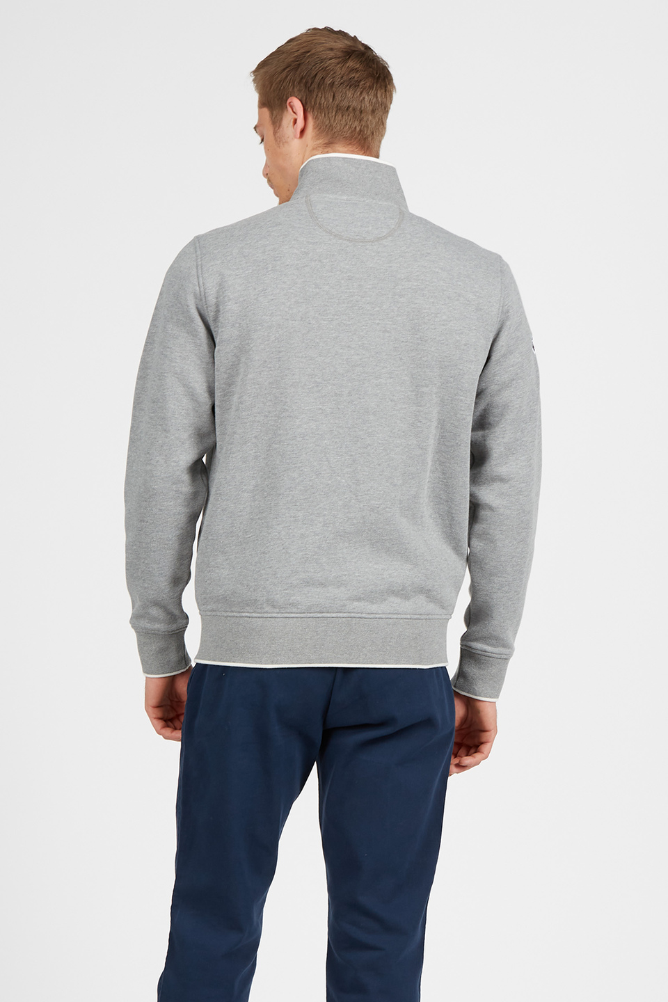 Men's regular fit 100% cotton sweatshirt | La Martina - Official Online Shop