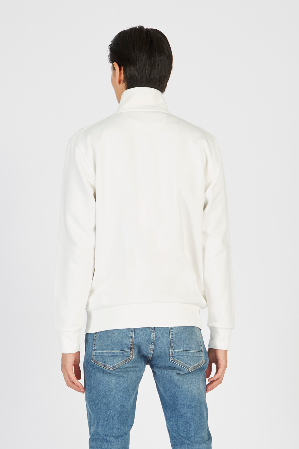 Men’s Inmortales long sleeve sweatshirt in regular fit fleece cotton | La Martina - Official Online Shop