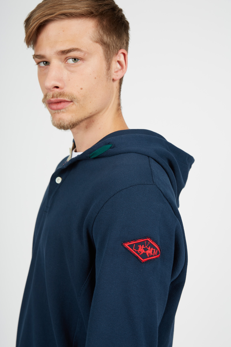 Langärmeliges Sweatshirt für Herren aus 100 % Baumwolle Comfort Fit | La Martina - Official Online Shop