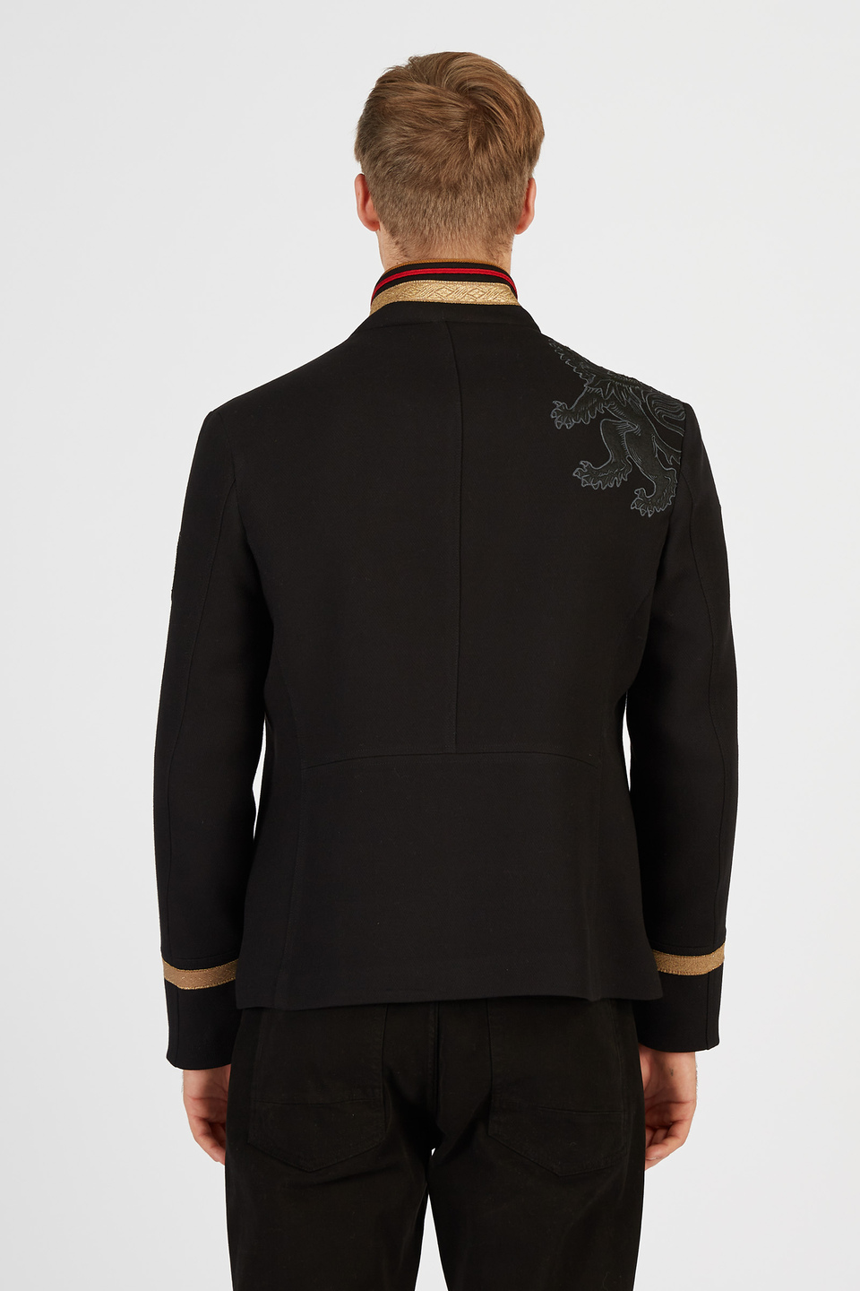 Men’s single-breasted two-button regular fit blazer | La Martina - Official Online Shop