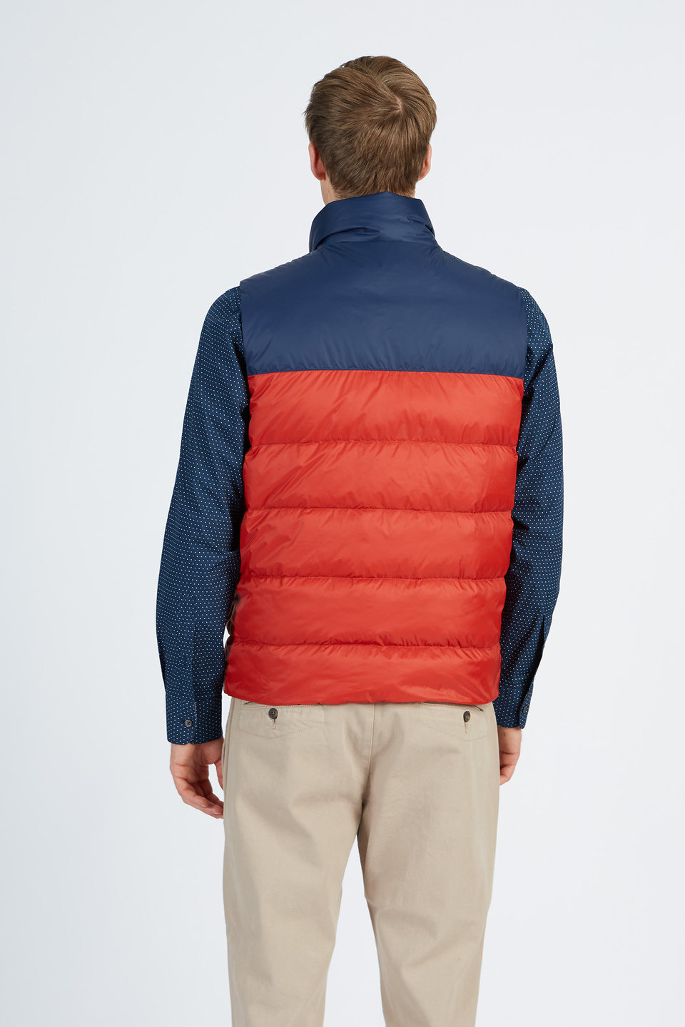 Regular fit synthetic fabric padded vest Numeros | La Martina - Official Online Shop